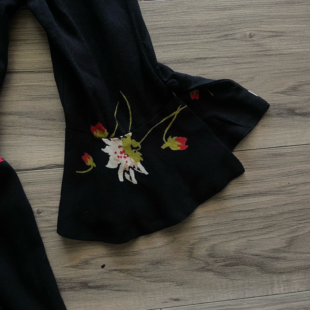 Free People Black Floral Dress - Picture 3 of 4